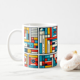 Mug Motif géométrique coloré esthétique