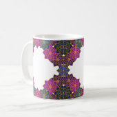 Mug Motif géométrique coloré rose, vert (Devant gauche)