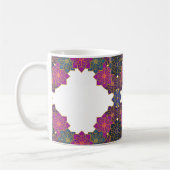 Mug Motif géométrique coloré rose, vert (Gauche)