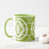 Motif géométrique cool Lime Green Batik Cravate-Dy