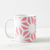 Mug Motif géométrique corail (Gauche)