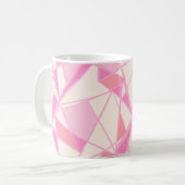 Mug Motif géométrique couleur rose abstrait (Devant gauche)