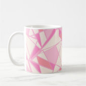 Mug Motif géométrique couleur rose abstrait (Gauche)