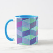 Mug Motif Géométrique Cubes En Triangles (Gauche)