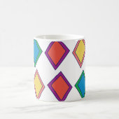 Mug Motif géométrique de diamant coloré (Centre)