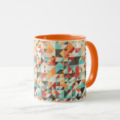 Mug Motif géométrique de la Terre (Devant droit)