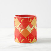 Mug Motif géométrique de patchwork de Noël sans coutur (Centre)