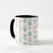 Mug motif géométrique de style rétro (Devant gauche)