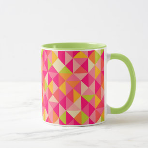 Mug Motif géométrique de triangles