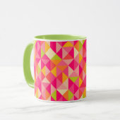Mug Motif géométrique de triangles (Devant gauche)