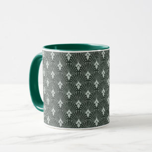 Mug Motif géométrique design, art déco.