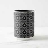 Mug Motif géométrique en niveaux de gris (Centre)