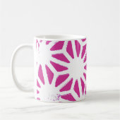 Mug Motif géométrique Fuchsia (Gauche)