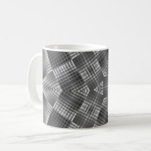 Mug Motif géométrique gris (Devant gauche)
