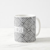 Mug Motif géométrique gris aquarelle (Devant droit)