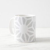 Mug Motif géométrique gris pâle (Devant gauche)