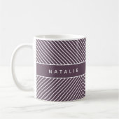 Mug Motif géométrique initial/monogramme (Gauche)