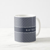 Mug Motif géométrique initial/monogramme (Devant droit)