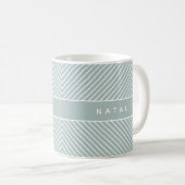 Mug Motif géométrique initial/monogramme (Devant droit)