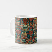 Mug Motif géométrique inspiré de Maya (Devant gauche)