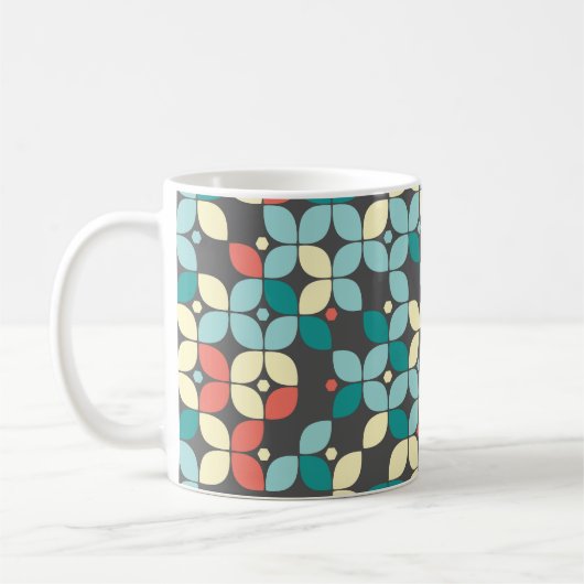 Mug Motif géométrique intemporel, desi abstrait (Gauche)