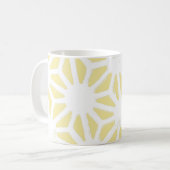Mug Motif géométrique jaune citron (Devant gauche)