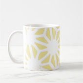 Mug Motif géométrique jaune citron (Gauche)