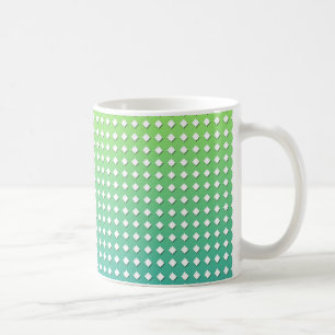 Mug Motif géométrique jaune turquoise en diamants