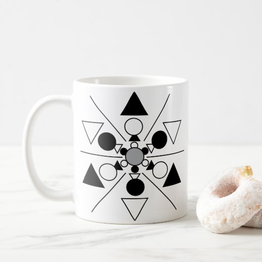 Mug Motif géométrique moderne (Avec donut)