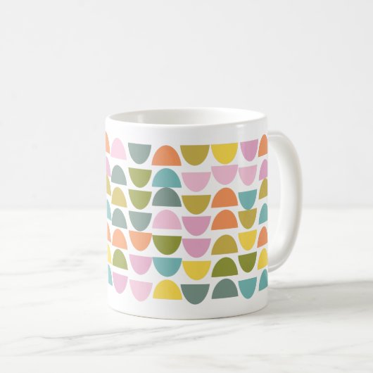 Mug Motif géométrique moderne dans les couleurs printe (Devant droit)