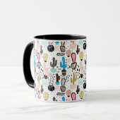 Mug Motif géométrique moderne de Cactus (Devant gauche)