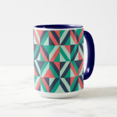 Mug Motif géométrique moderne de la moitié du siècle (Devant droit)