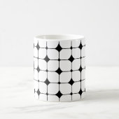 Mug Motif géométrique moderne du milieu du siècle noir (Centre)