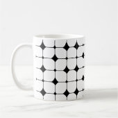 Mug Motif géométrique moderne du milieu du siècle noir (Gauche)