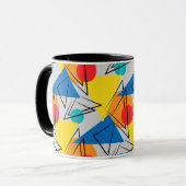 Mug Motif géométrique moderne rétro (Devant gauche)