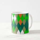 Mug Motif géométrique multicolore losanges minimalisme (Devant droit)