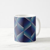 Mug Motif géométrique ondulé sans couture avec points (Devant droit)