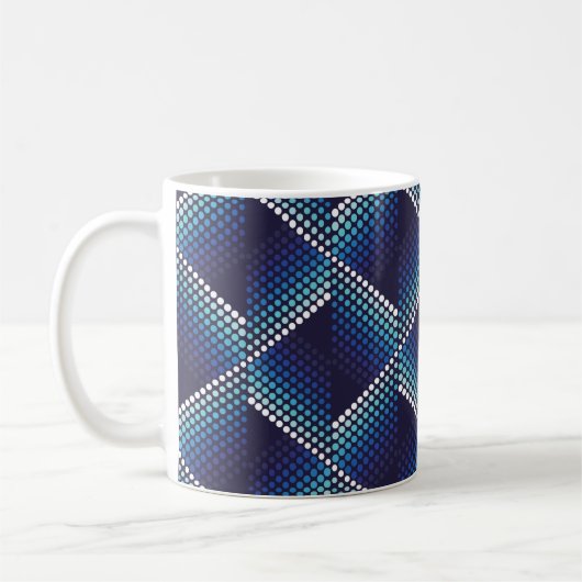 Mug Motif géométrique ondulé sans couture avec points (Gauche)