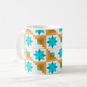 Mug Motif géométrique patchwork multicolore