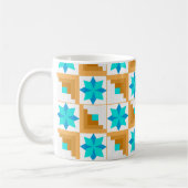 Mug Motif géométrique patchwork multicolore (Gauche)