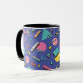 Mug Motif géométrique rétro (Devant gauche)