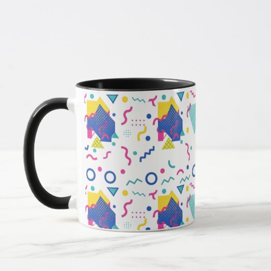 Mug Motif géométrique Retro Memphis (Gauche)