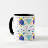 Mug Motif géométrique Retro Memphis (Devant gauche)