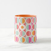Mug Motif géométrique rose orange (Centre)
