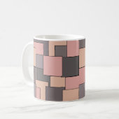 Mug Motif géométrique rose violet (Devant gauche)