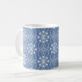Mug Motif géométrique sans couture avec lignes ondulée (Devant gauche)