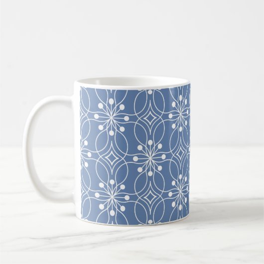 Mug Motif géométrique sans couture avec lignes ondulée (Gauche)