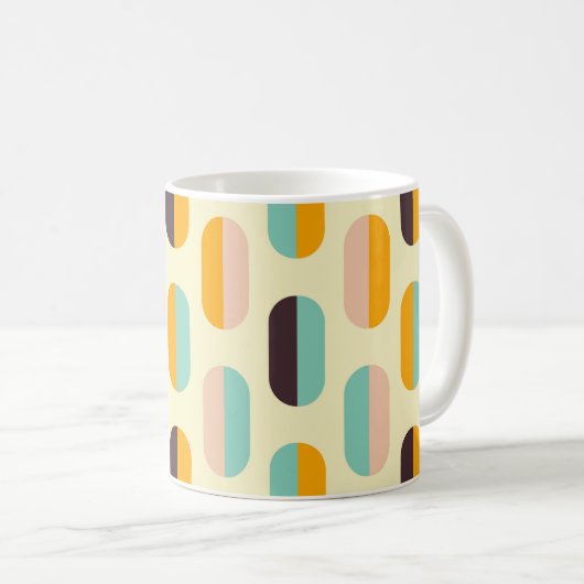 Mug Motif géométrique sans couture dans des vibrations (Devant droit)
