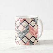 Mug Motif géométrique sans couture en zigzag horizonta (Devant droit)