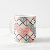 Mug Motif géométrique sans couture en zigzag horizonta (Devant gauche)